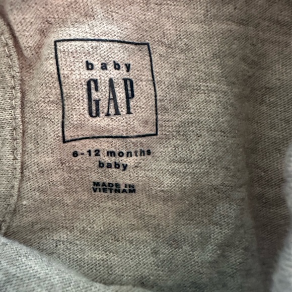 🦉EUC Baby Gap girls long sleeved shirt gray 6-12 mo baby owl - Picture 5 of 6